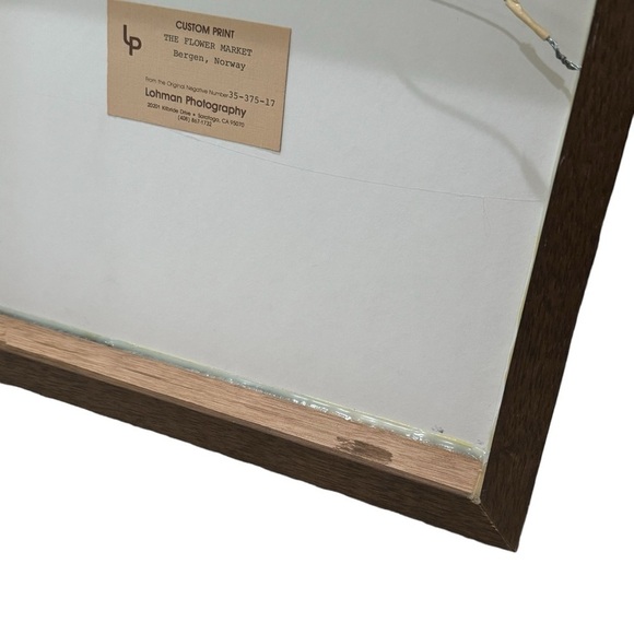 Lohman Photography The Flower Market Bergen Norway Custom Wood Frame Print 12x15 - Picture 6 of 9